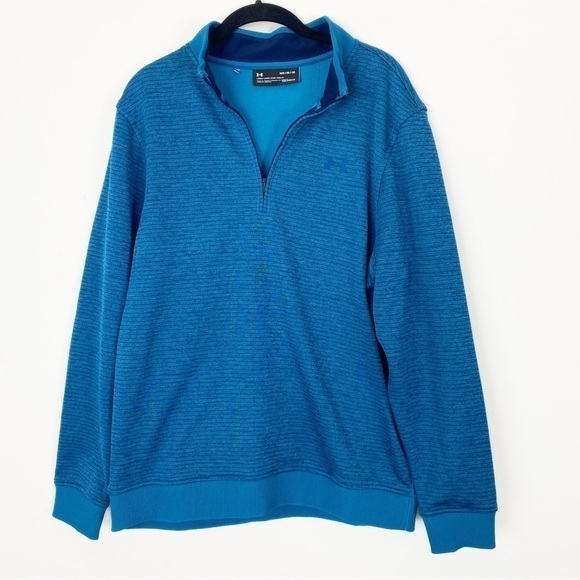 Under Armour Other - UA UNDER ARMOUR MEN’S Coldgear Loose a fit along Sleeve 1/4 Zip Polo Shirt Med